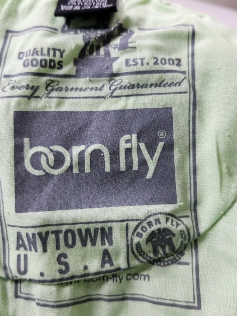 Born Fly Men's Shorts Green Denim Stretch Size 40 NWT 05